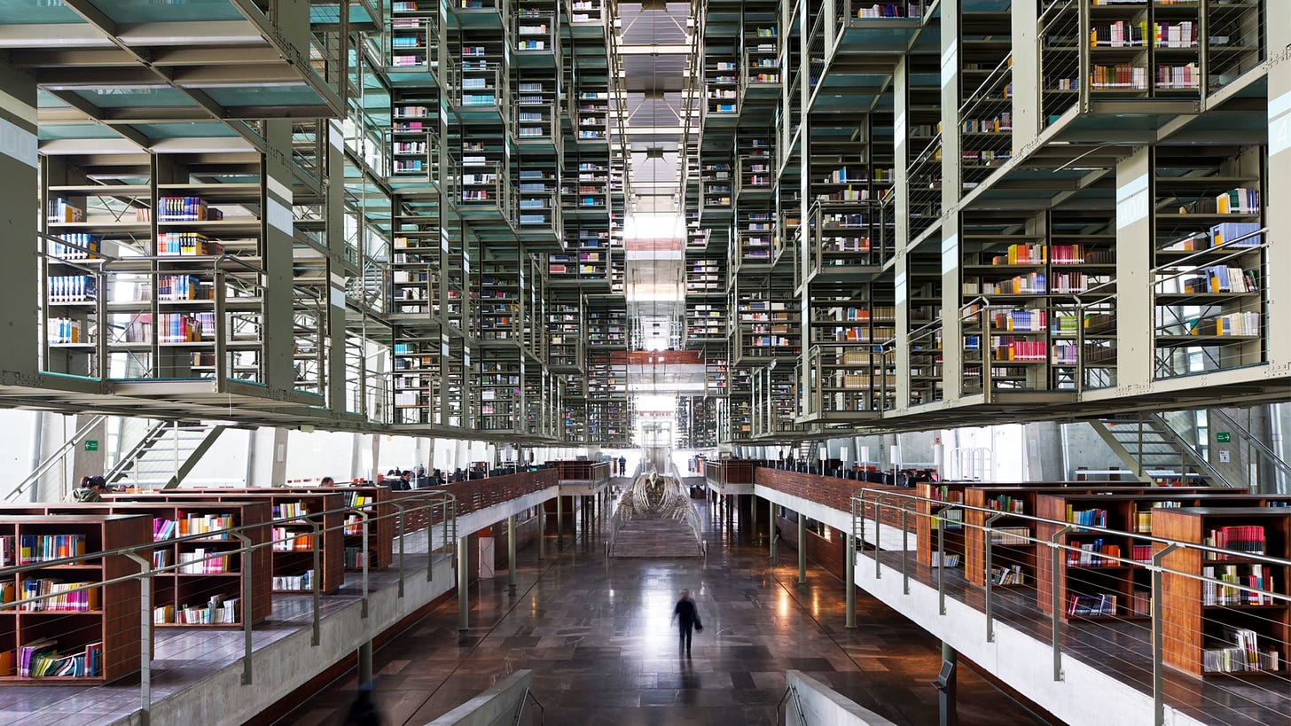Biblioteca Vasconcelos Is One of the World's Most Beautiful Libraries