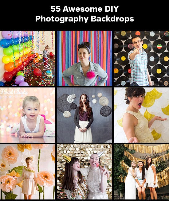 55 Awesome DIY Photography Backdrops