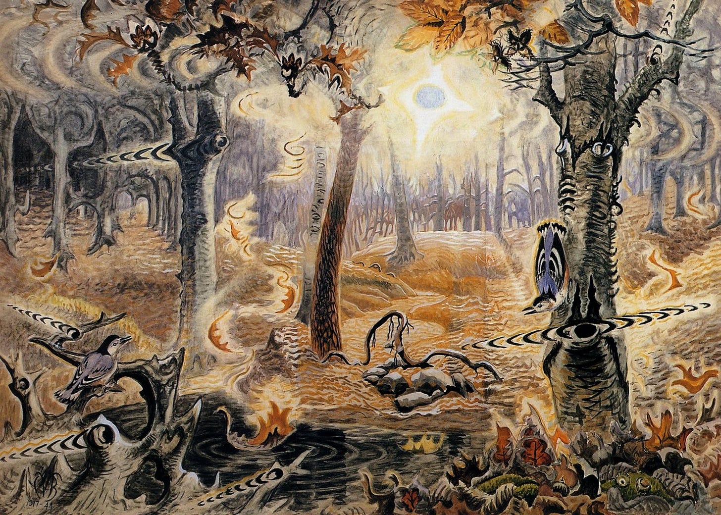 Charles Burchfield - Autumnal Fantasy (1944) : r/museum