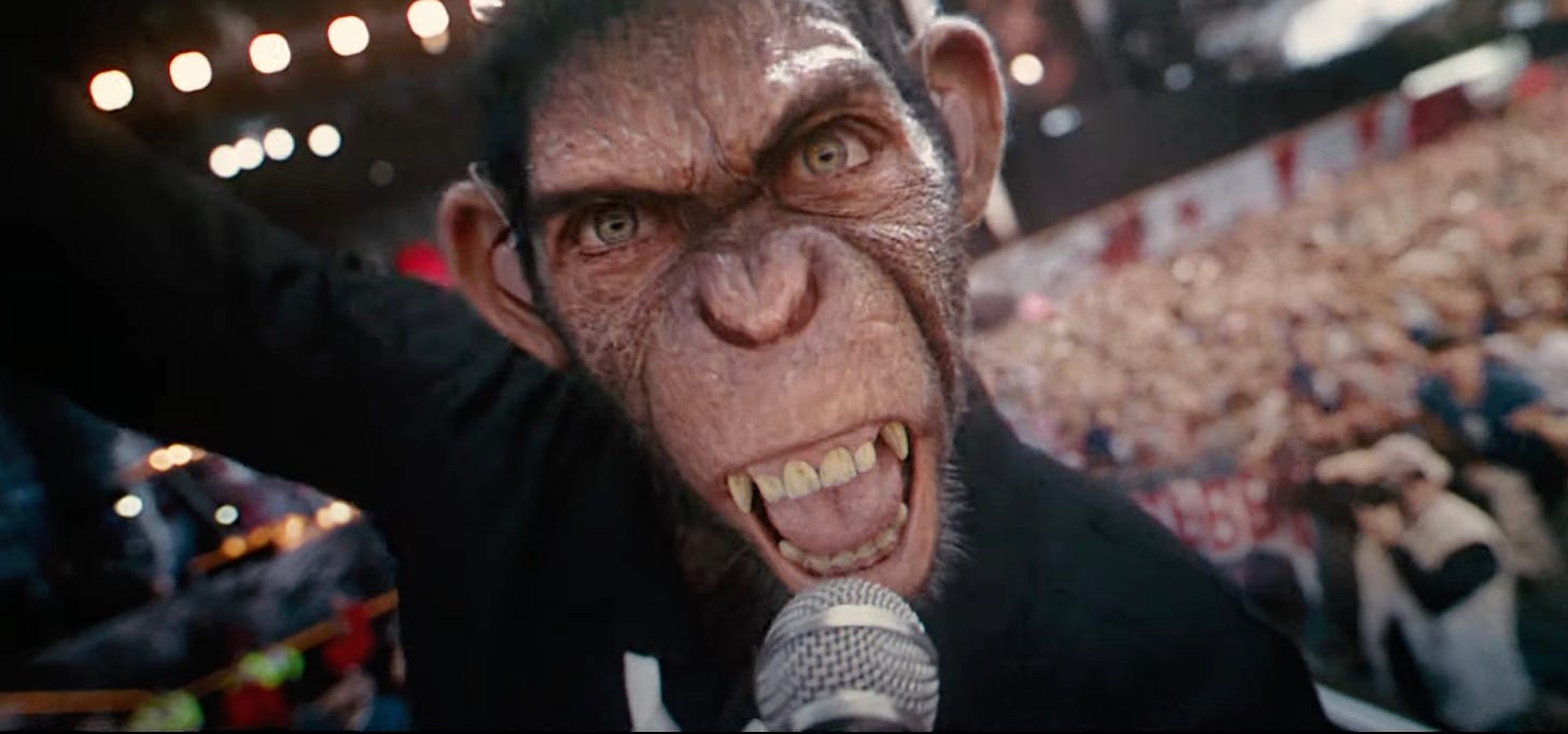 Better Man' Trailer: Robbie Williams Is a Monkey in Biopic Movie
