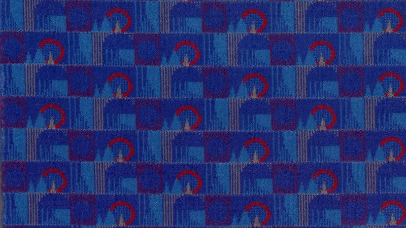 Image 1 of Moquette sample; 'Barman' or 'Landmark', designed by Wallace Sewell, 2010