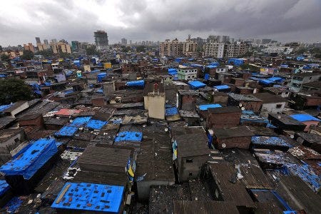 Le bidonville de Dharavi, à Bombay Le bidonville de Dharavi, à Bombay