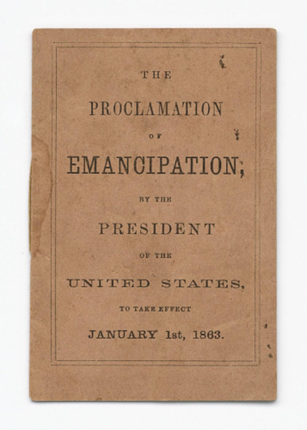 The Proclamation of Emancipation 