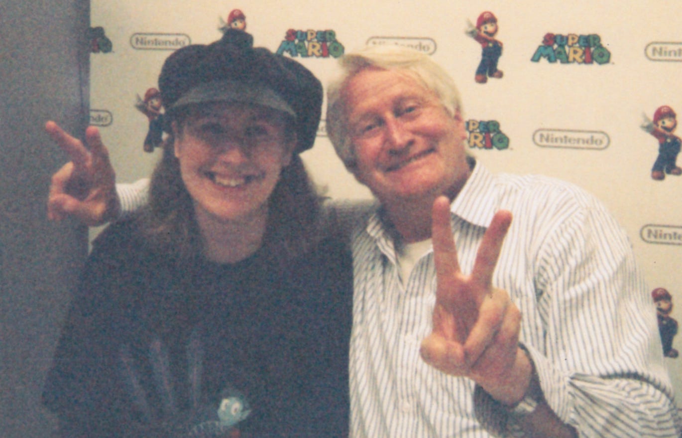Gemma was fortunate enough to meet the legendary voice actor Charles Martinet in 2013