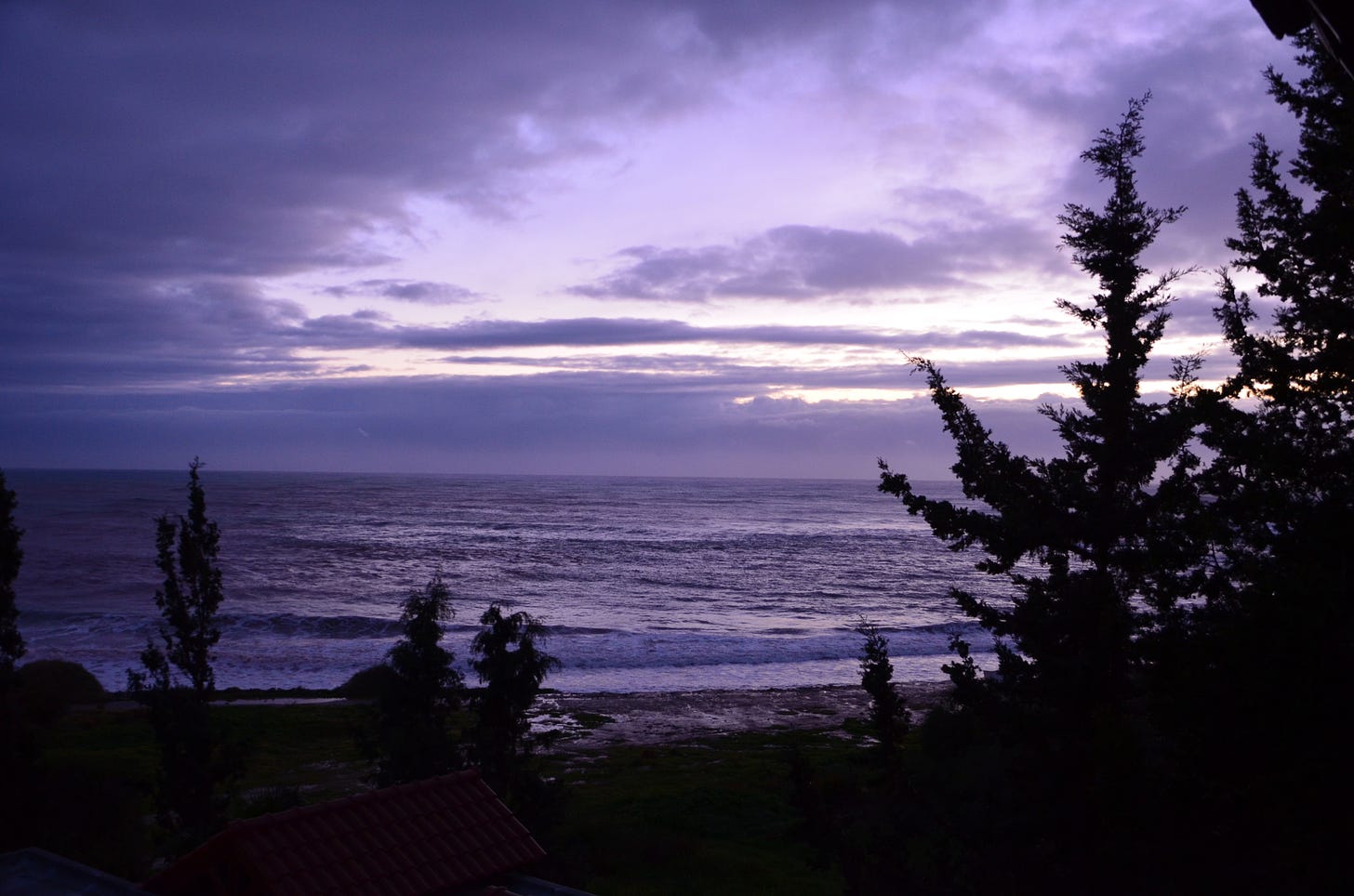 A serene sunset over the ocean with a purple sky, reflecting the peaceful yet powerful theme of recollection and setting boundaries. The silhouettes of trees frame the scene, representing the space we create for wisdom and transformation. A serene sunset over the ocean with a purple sky, reflecting the peaceful yet powerful theme of recollection and setting boundaries. The silhouettes of trees frame the scene, representing the space we create for wisdom and transformation.