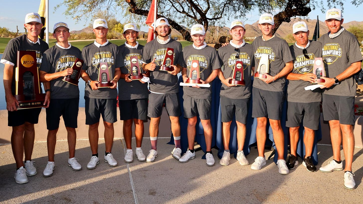 2021 men's golf ncaa champions