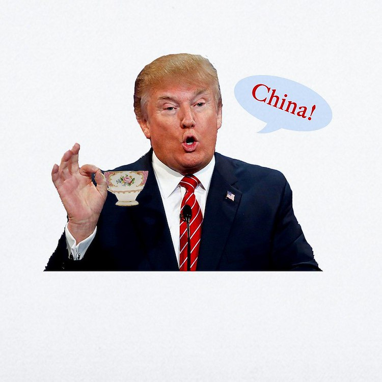 Donald Trump China Funny Wall Decal | CafePress