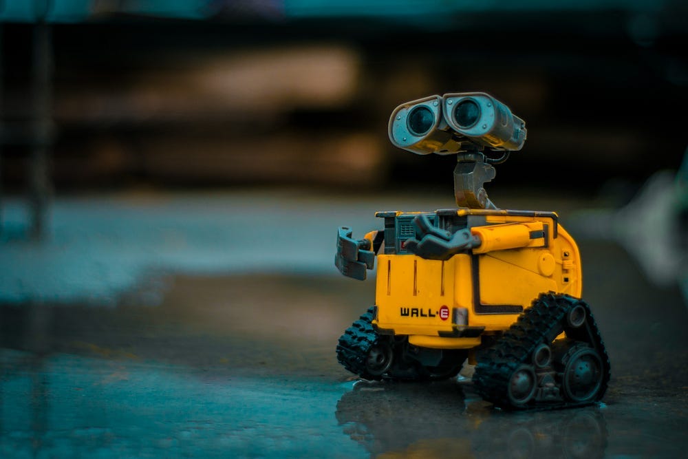 Picture of Wall-E looking into the camera