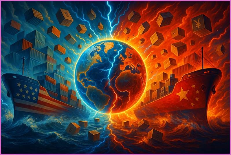 A painting of a planet earth and a ship with boxes

AI-generated content may be incorrect.