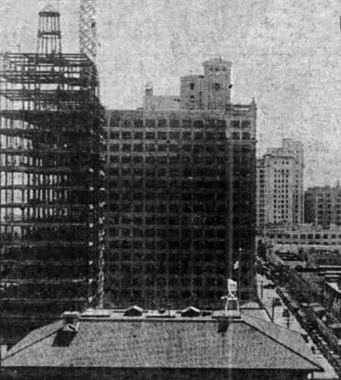Figure 6: Security Building under construction in August, 1928