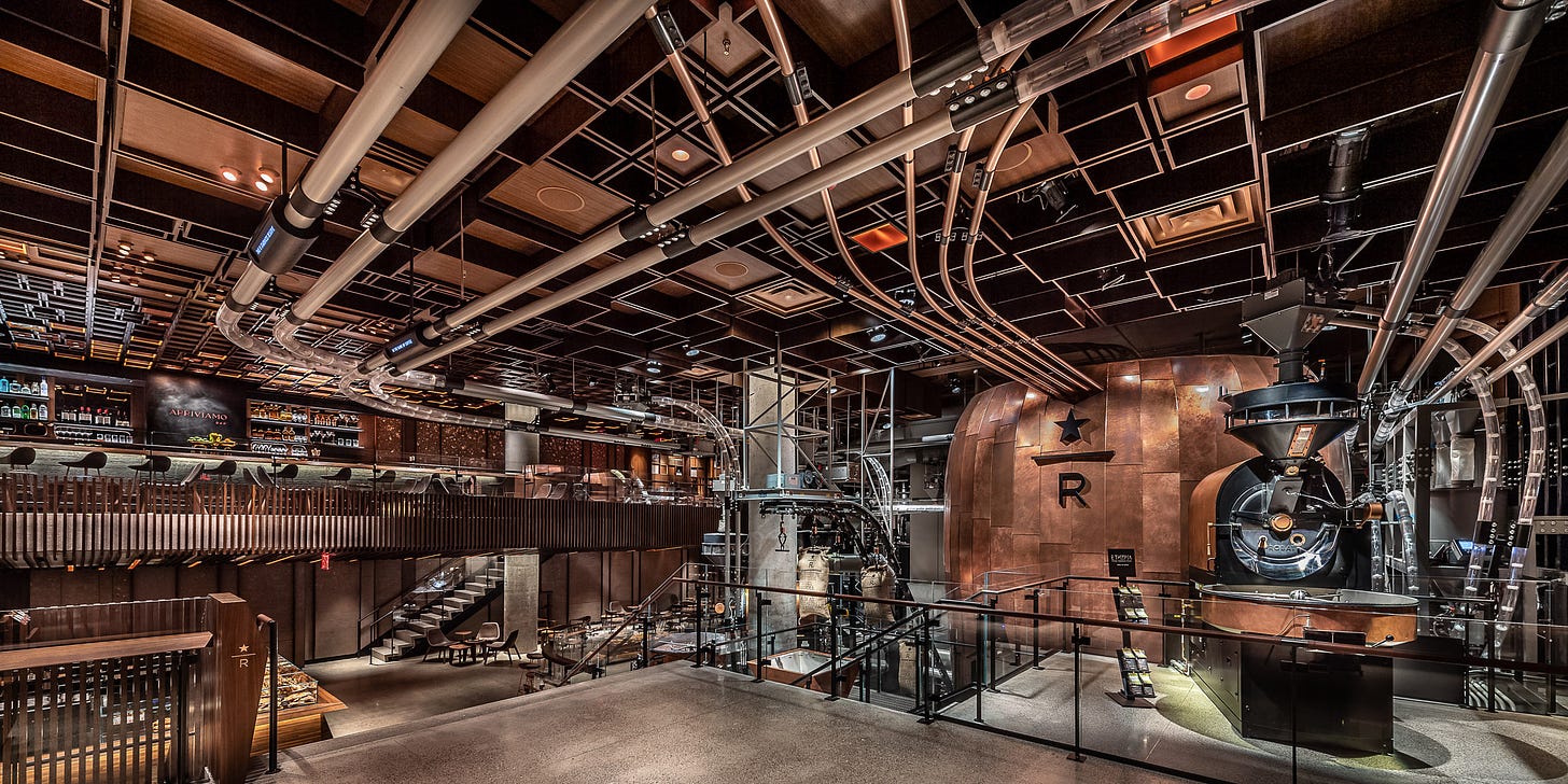Starbucks Reserve Roastery cafe opens in New York's Meatpacking