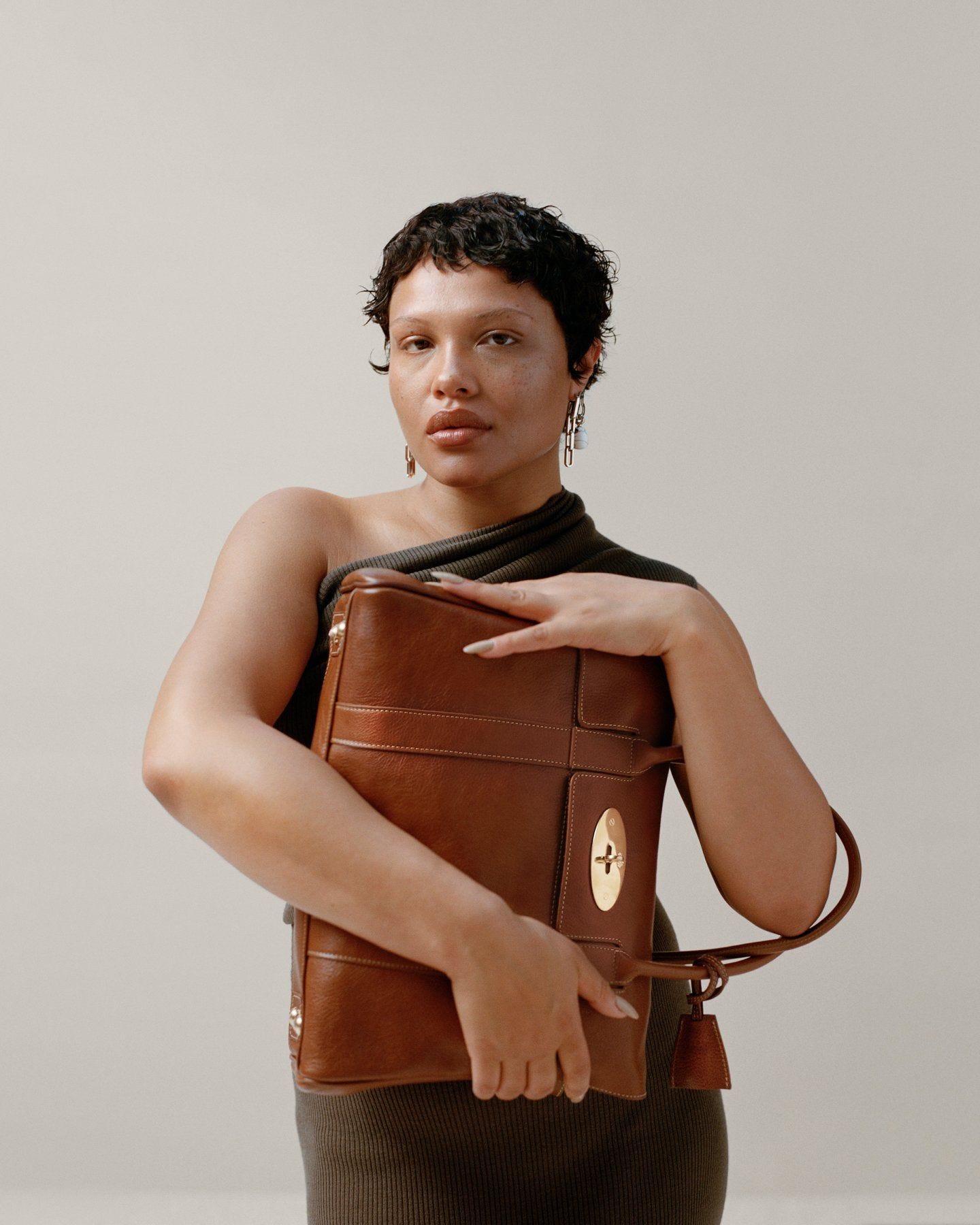 model wearing Bayswater Bayswater Legacy NVT in oak