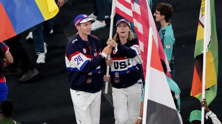 Ledecky earns ultimate honor in being USA flag bearer for Olympics closing  ceremonies