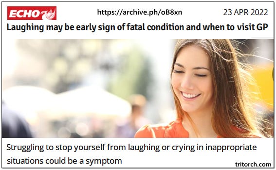 Laughing Can Now Be A Symptom Of A Fatal Condition