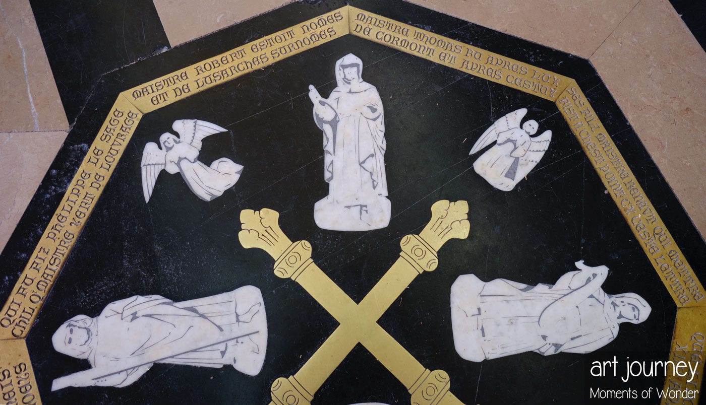 Labyrinth signatures architects Amiens cathedral