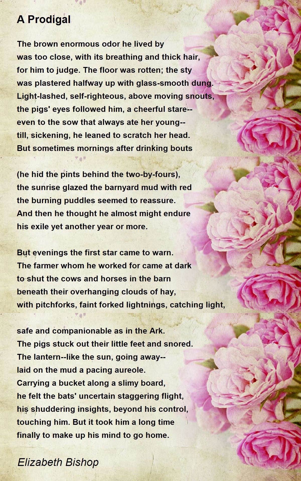 A Prodigal - A Prodigal Poem by Elizabeth Bishop