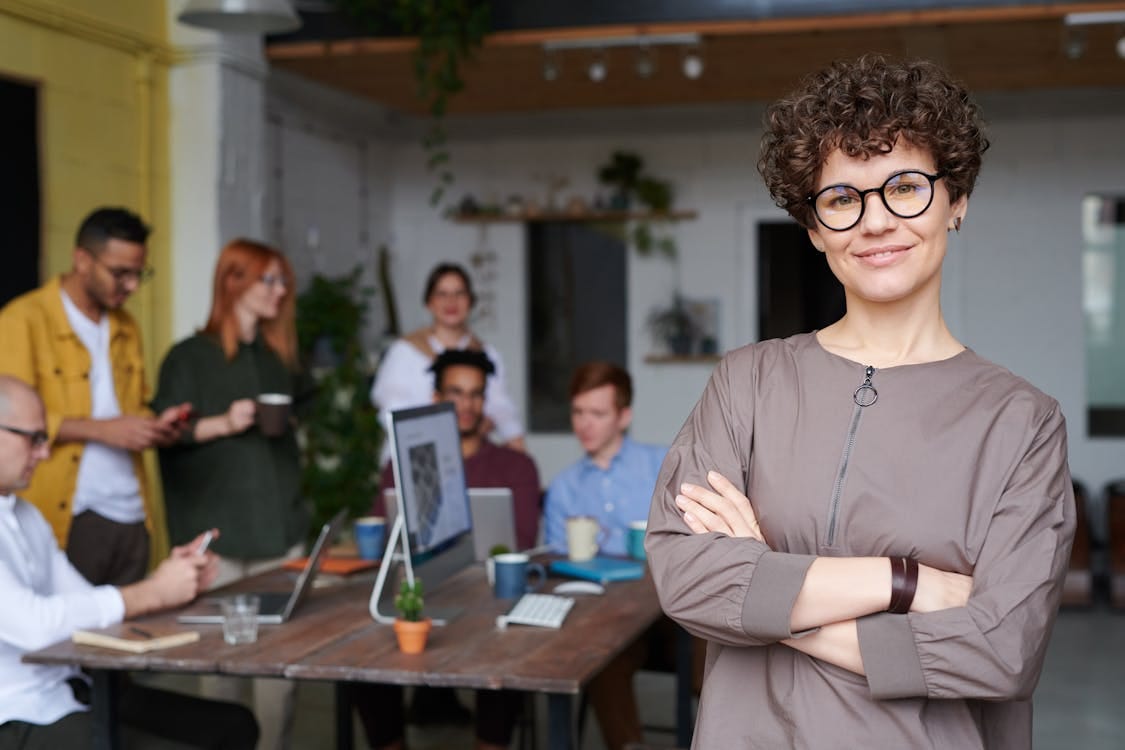 Free Photo Of Woman Wearing Eyeglasses Stock Photo