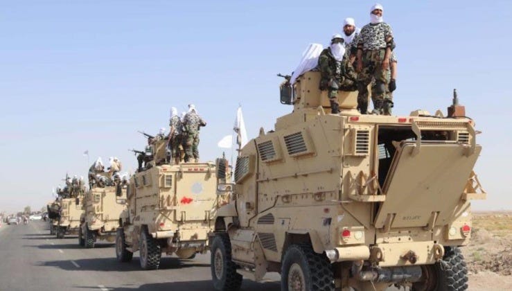 Taliban Personnel in Armoured Personnel Carriers