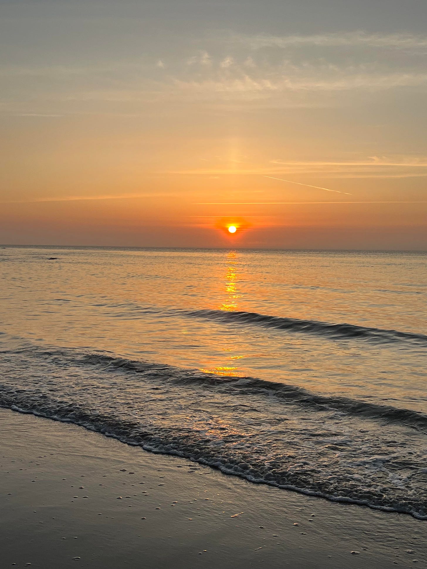 UK ocean's edge cherished by the author and her dad.