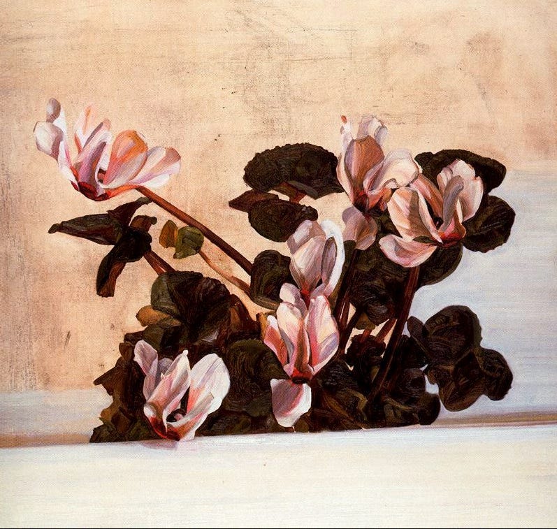 Cyclamen, 1964
Lucian Freud