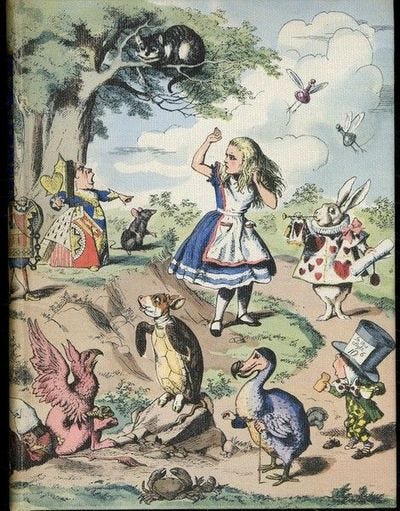 Alice in Wonderland and Through the Looking Glass (Illustrated Junior  Library) by Lewis Carroll; John Tenniel [Illustrator] - Hardcover -  1946-01-01 - from Mark Lavendier, Bookseller (SKU: SKU1033042)