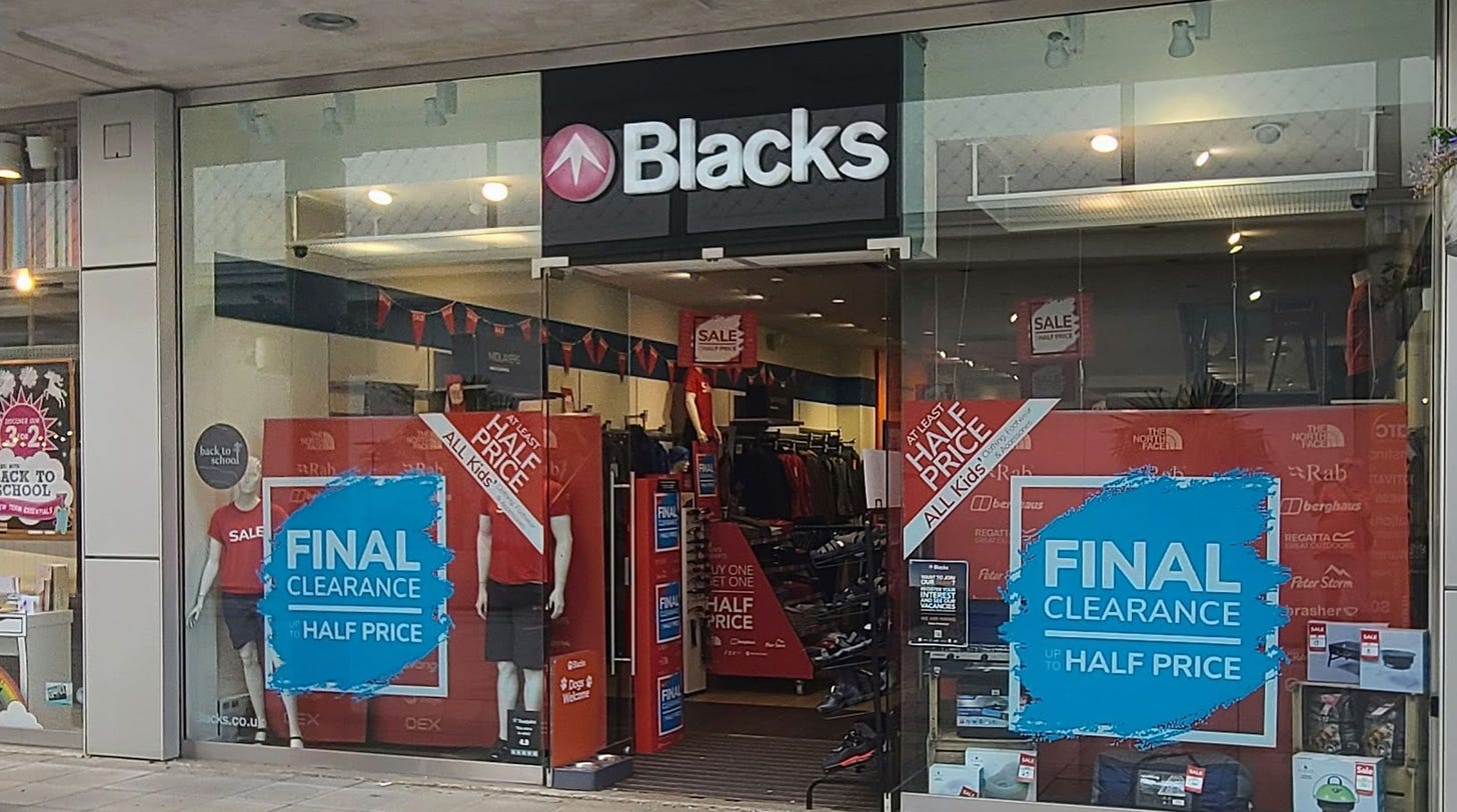 Blacks Outdoor Retail Ltd – eXplore Bury St Edmunds!