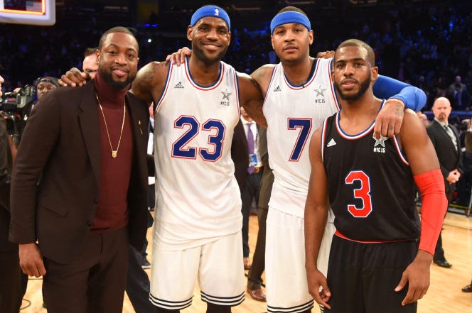 LeBron James Announces his NBA dream team 2016 images