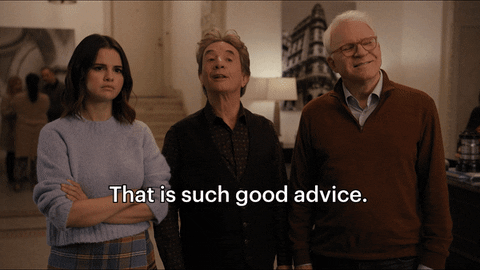 Martin Short with Selena Gomez and Steve Martin: "That is such good advice."