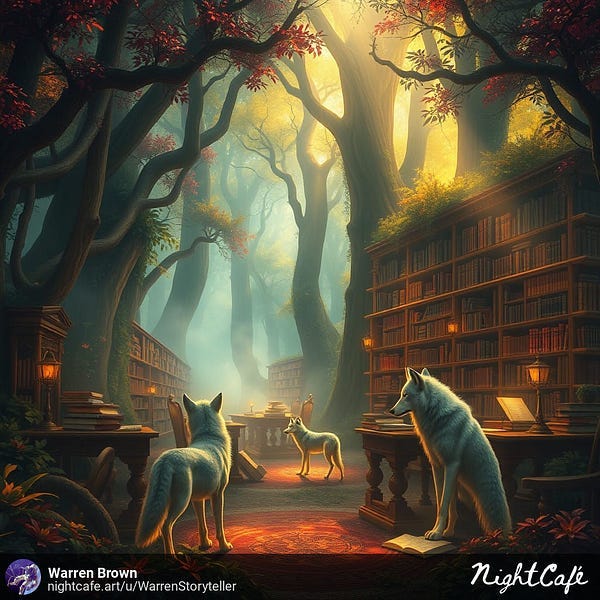 Wolves in a library