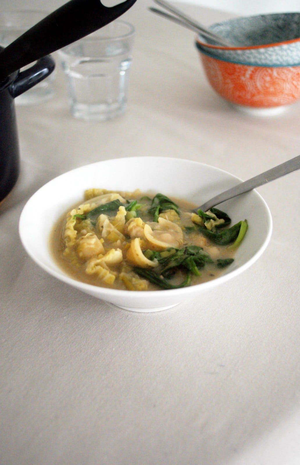 winter vegan minestrone soup
