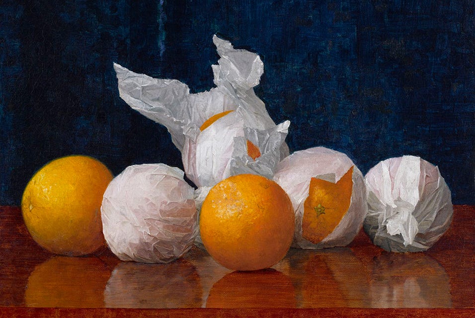 File:William J. McCloskey (1859–1941), Wrapped Oranges, 1889. Oil on  canvas. Amon Carter Museum of American Art.jpg - Wikipedia