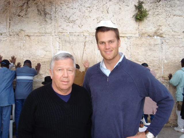 Patriots owner Robert Kraft shares memories of Tom Brady in Israel – The  Australian Jewish News