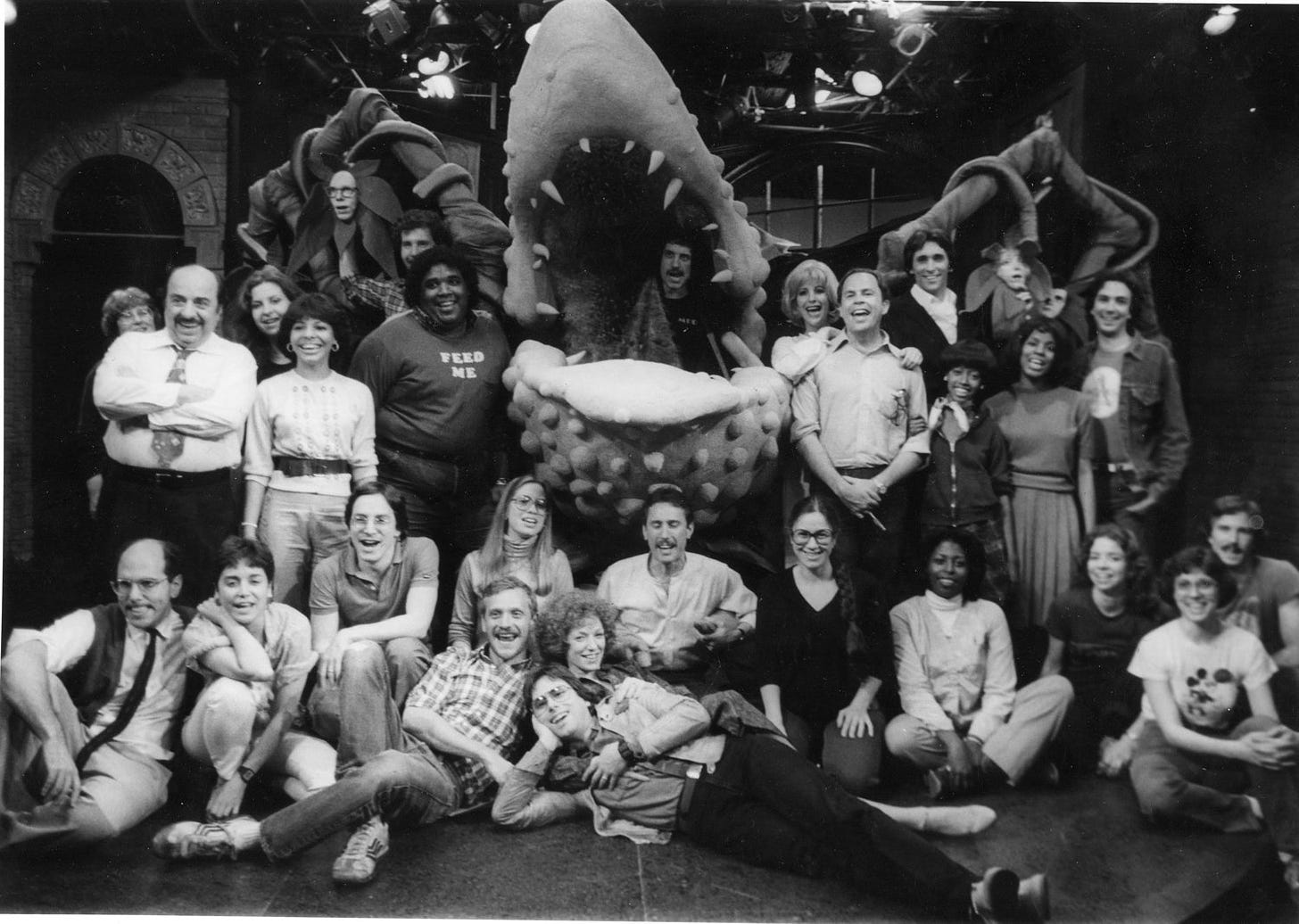 The cast of 1982's Little Shop of Horrors.