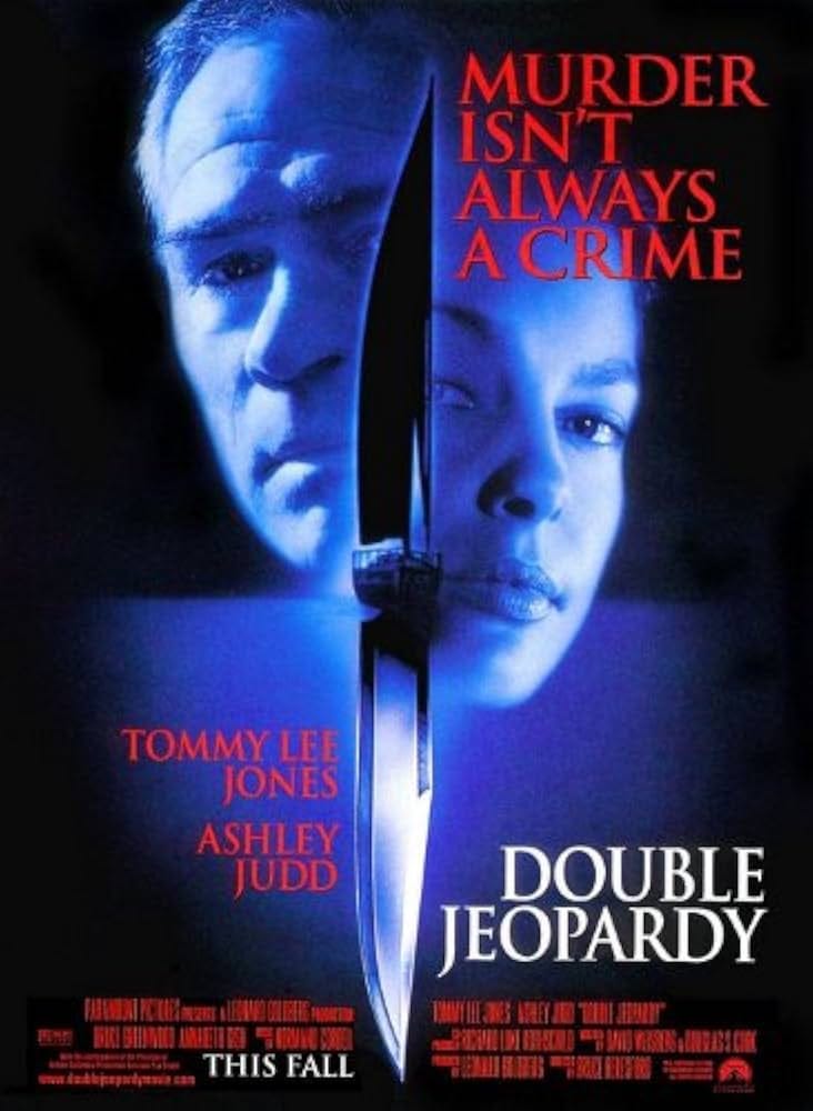 DOUBLE JEOPARDY (1999) Original Authentic Movie Poster - Double-Sided -  27x40 - Tommy Lee Jones - Ashley Judd - Bruce Greenwood - Annabeth Gish