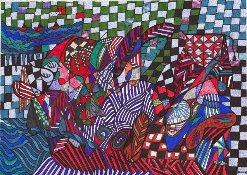 Dipinto «Caos», Shota Imerlishvili - Jose Art Gallery