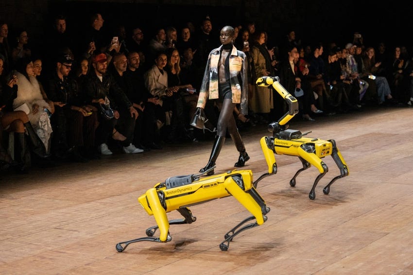 Boston Dynamics' Robot Dogs Hit Paris Fashion Show