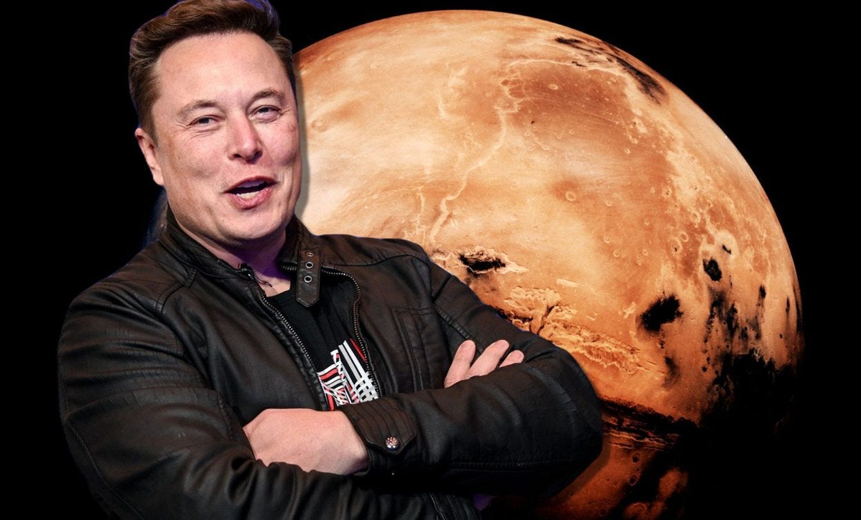 The internet is recalling what Elon Musk promised years back, to put a man on Mars in 10 years