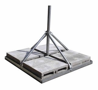 Rohn Non-Penetrating Roof Mount with Mast FRM238HC