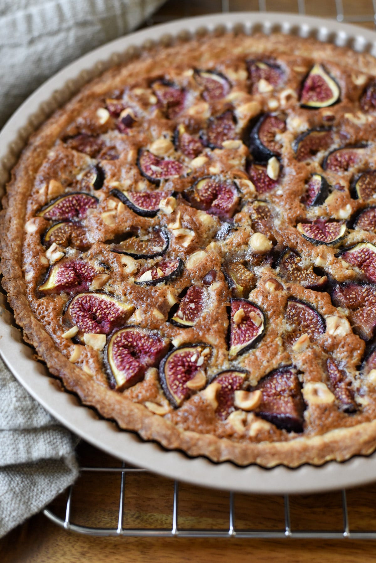 Fig frangipane tart 