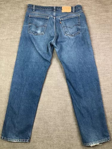 VTG Levi's Jeans Mens 34x30 Blue 505 Orange Tab 70s USA Made Faded Tag 36x31 - Picture 9 of 14