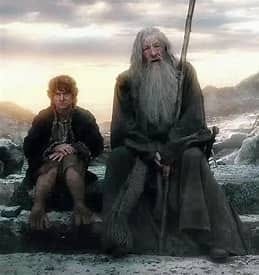 Bilbo Baggins and Gandalf the Grey. | Gandalf the grey, The hobbit, Lord of the rings