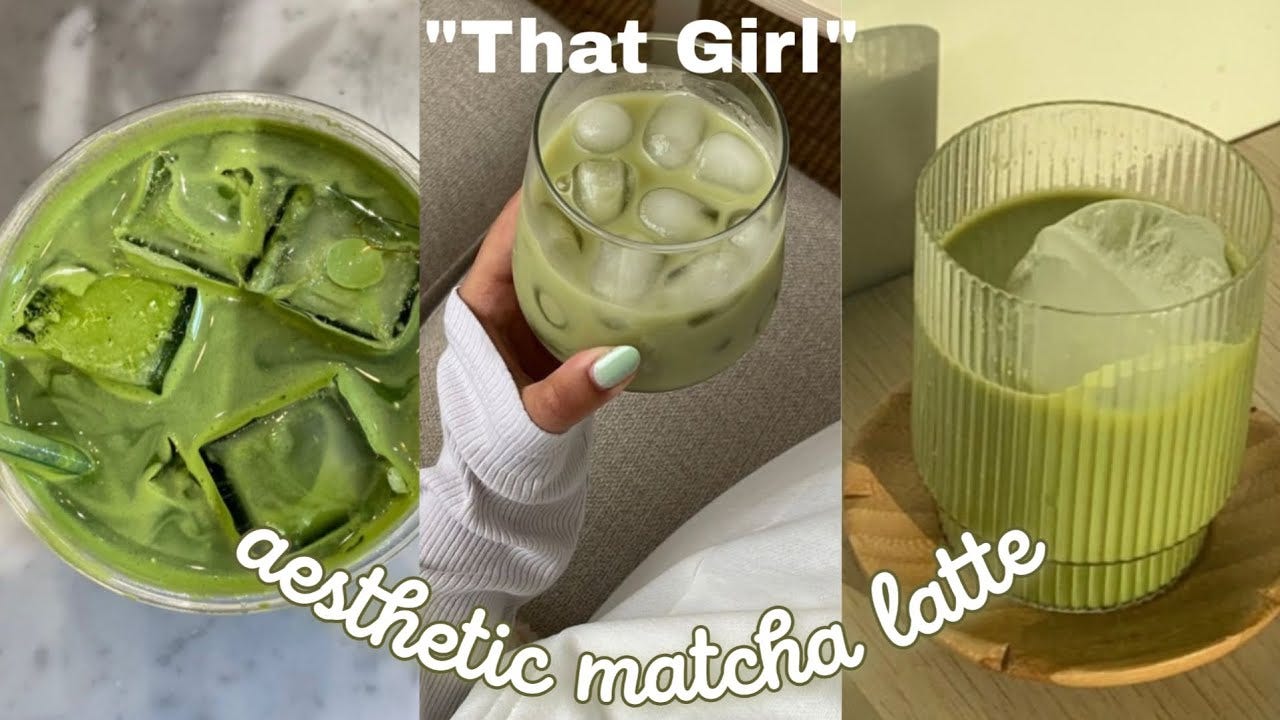 aesthetic matcha latte | tiktok compilation