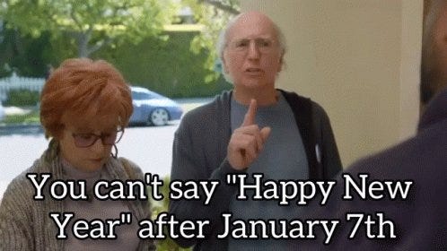 Niranjan Nakhate on X: "Last day to wish happy new year. Trust Larry David  for the most important life rules. https://t.co/eJfz51haFm" / X