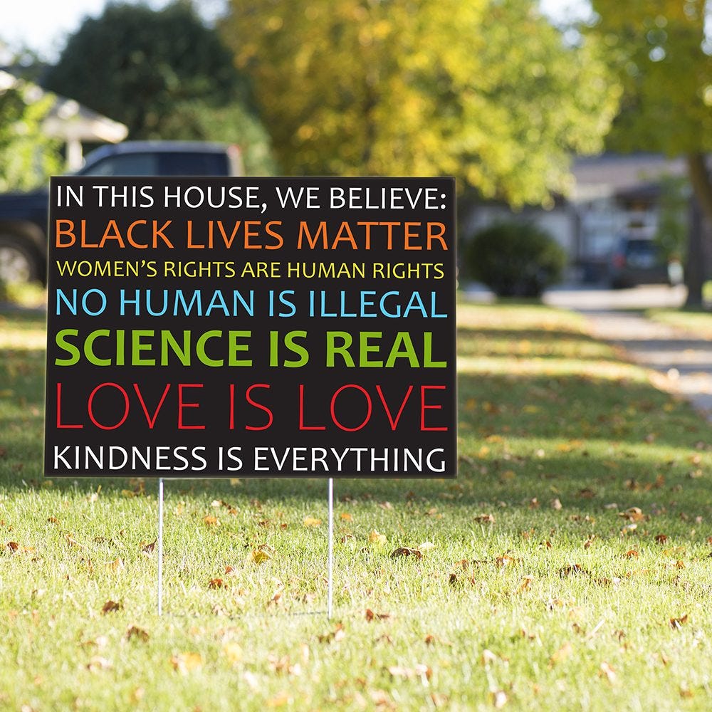 In This House, We Believe Yard Sign | Free Shipping | VPN