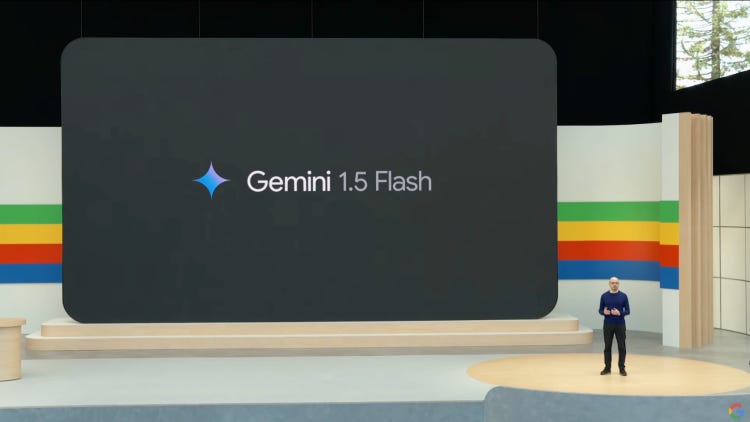 Sir Demis Hassabis introduces Gemini 1.5 Flash. Image credit: Screenshot