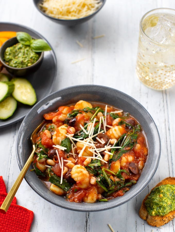 vegan Gnocchi with beans & greens