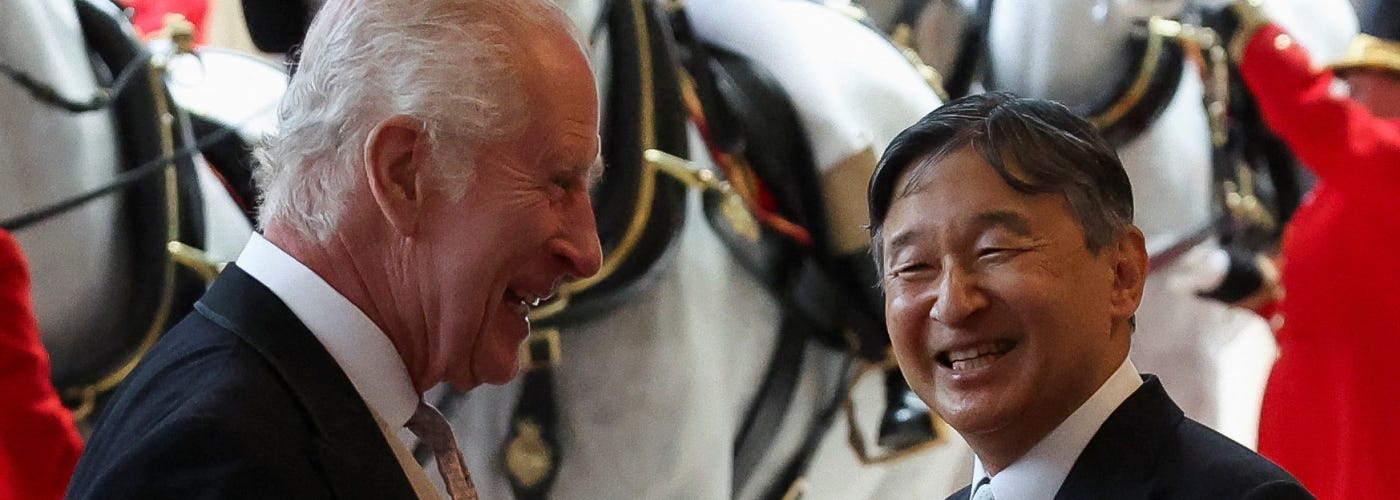 King Charles III with Emperor Naruhito