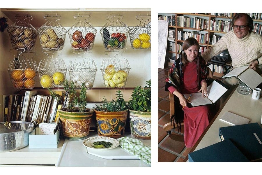 Joan Didion en su cocina