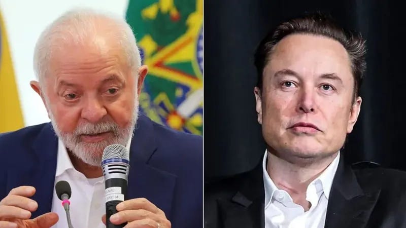 Lula larápio vs Elon Musk