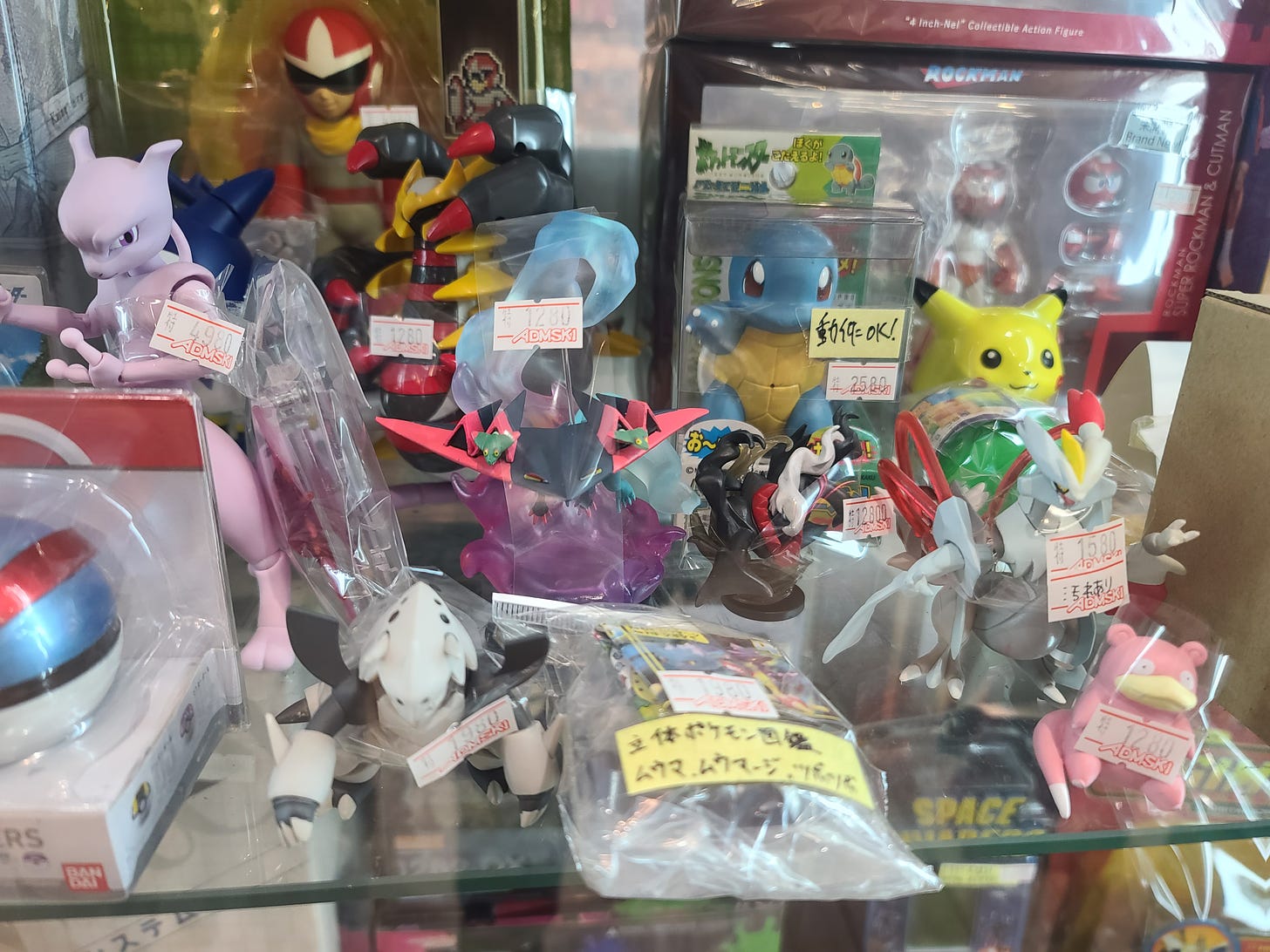 A huge variety of items were on sale at Admski, but Pokémon had a huge presence on these shelves